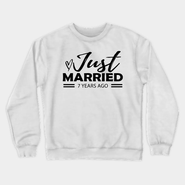 7th Wedding Anniversary - 7 years anniversary Crewneck Sweatshirt by KC Happy Shop